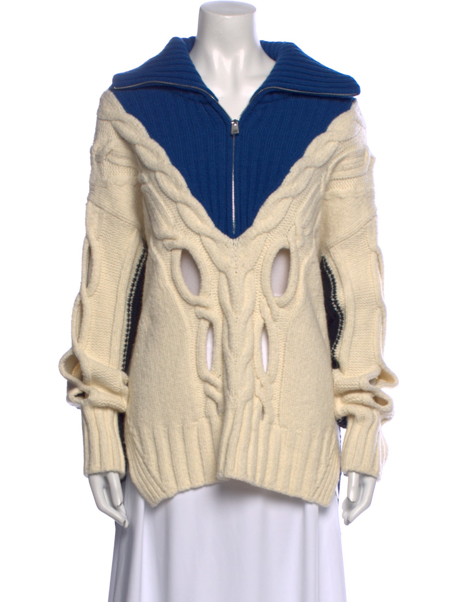 Zadig & Voltaire Colorblock Pattern Sweater