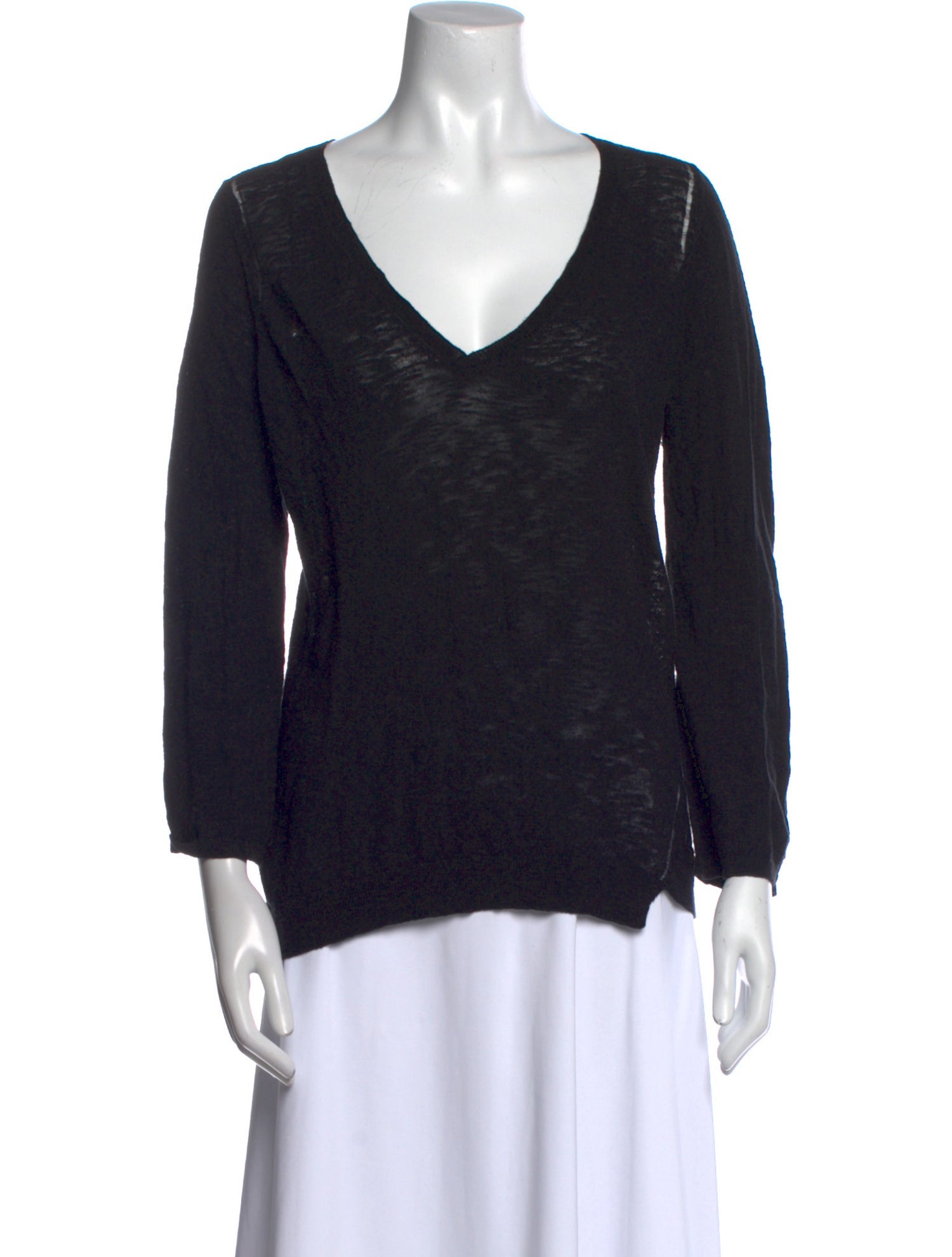 Zadig & Voltaire V-Neck Three-Quarter Sleeve Top