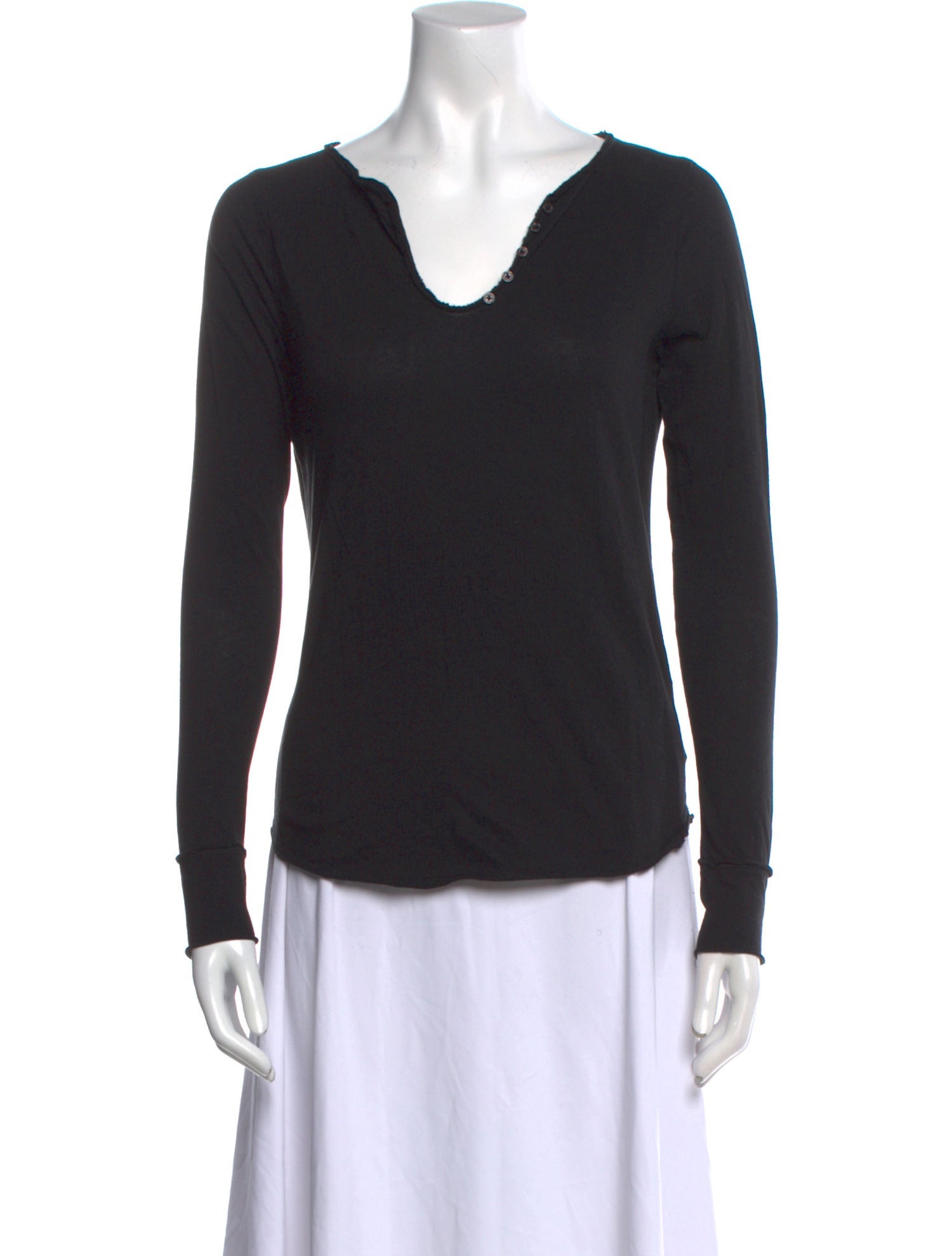 Zadig & Voltaire V-Neck Long Sleeve Top