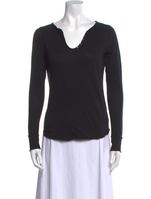 Zadig & Voltaire V-Neck Long Sleeve Top
