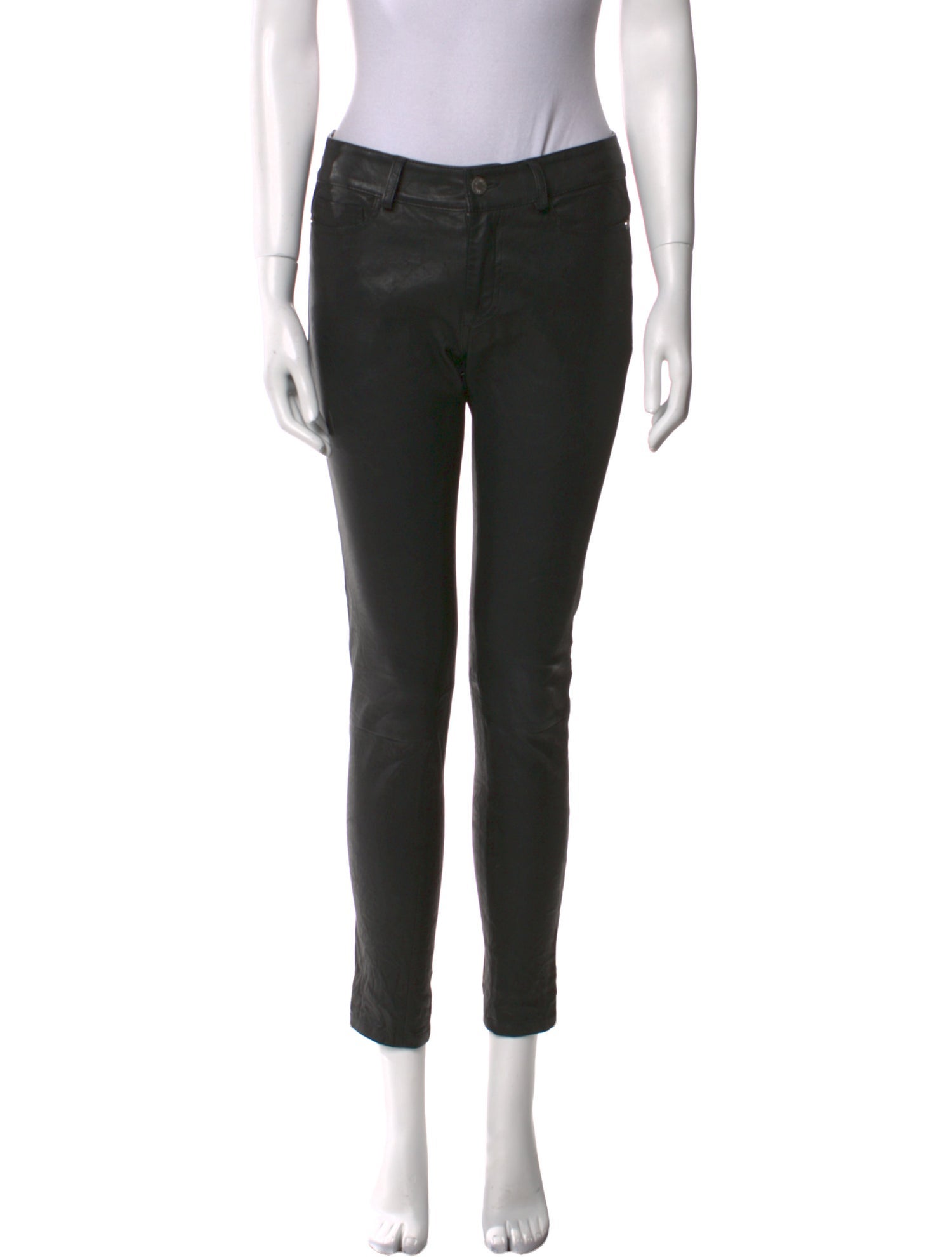 Zadig & Voltaire Lamb Leather Skinny Leg Pants