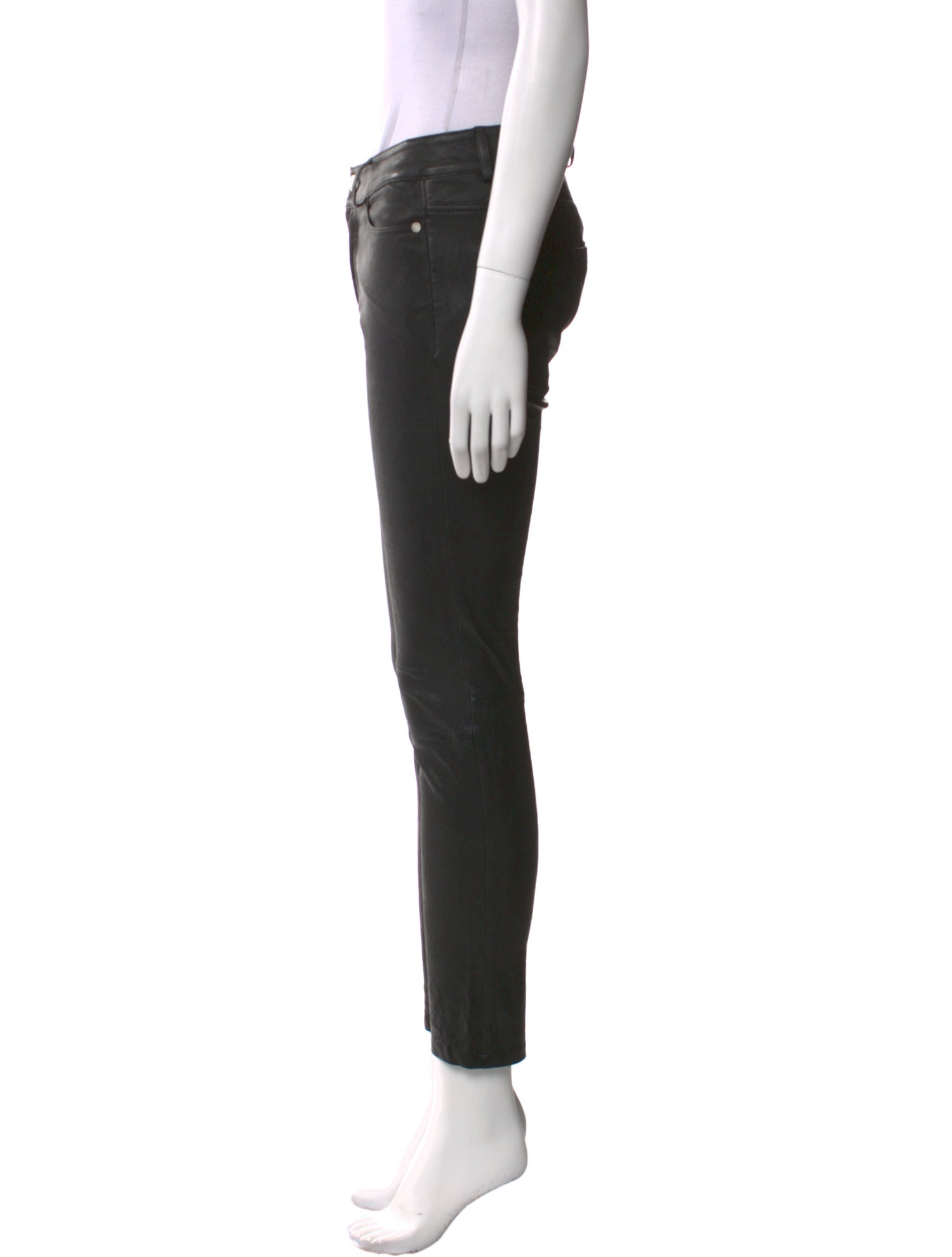 Zadig & Voltaire Lamb Leather Skinny Leg Pants