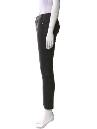 Zadig & Voltaire Lamb Leather Skinny Leg Pants