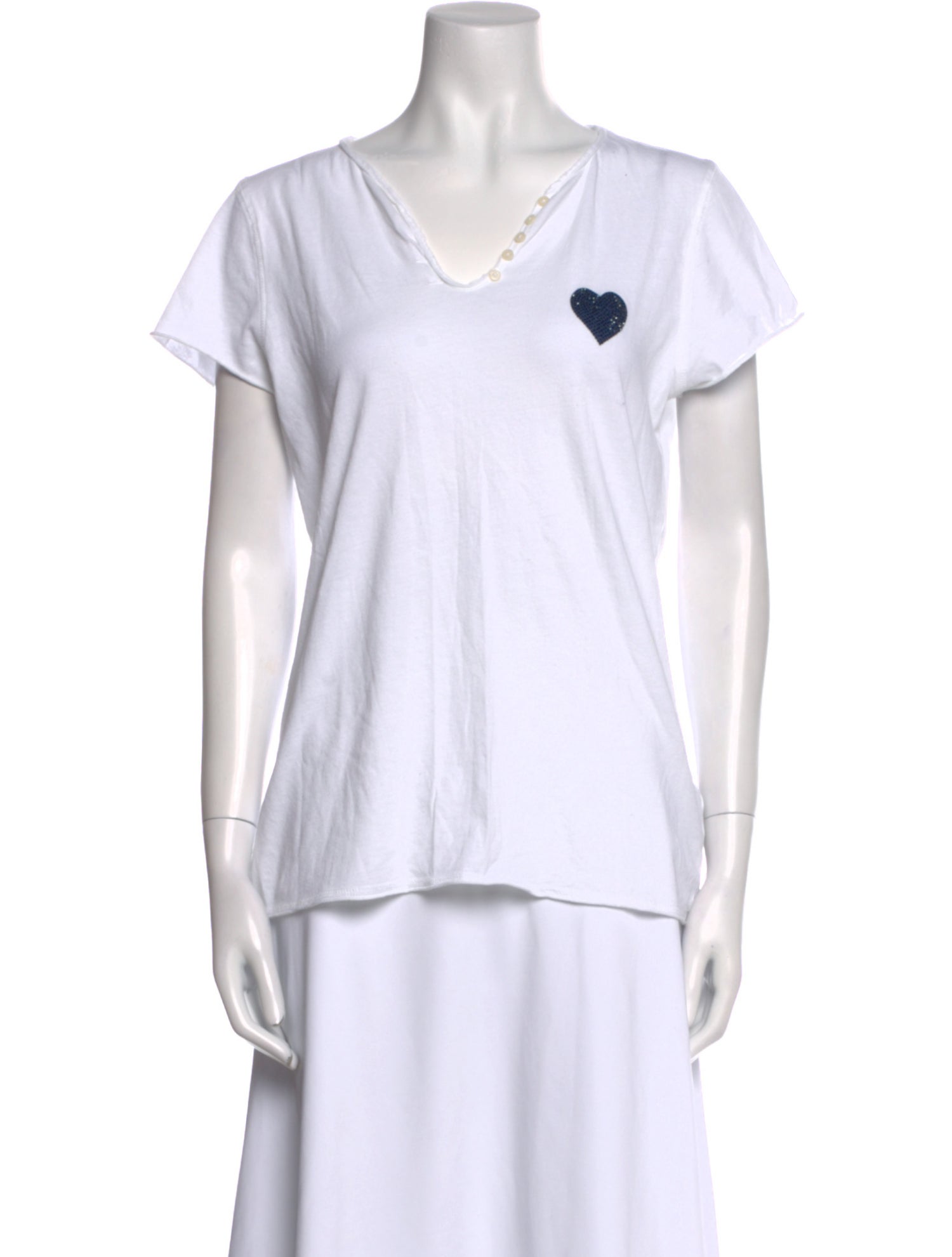 Zadig & Voltaire V-Neck Short Sleeve T-Shirt