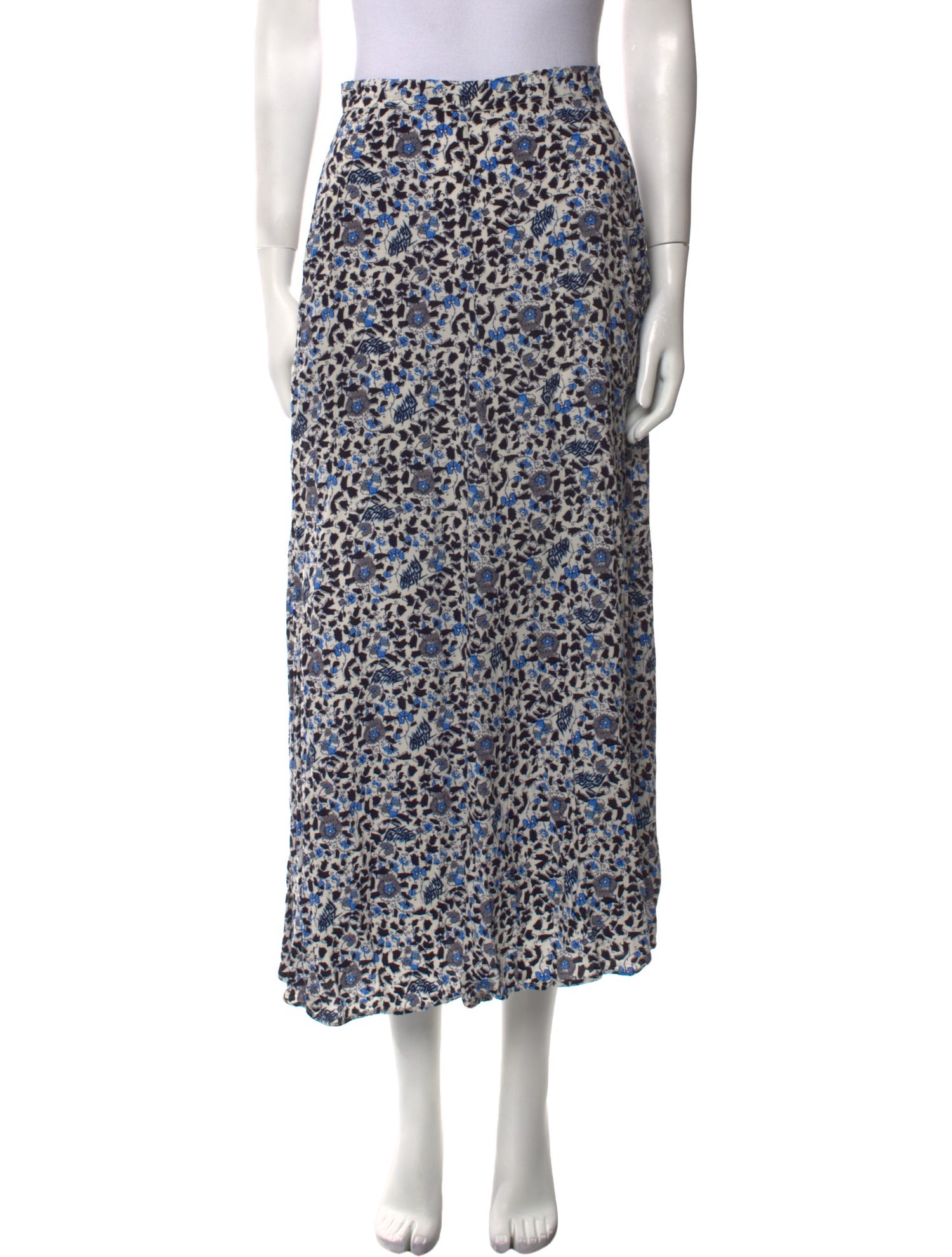 Zadig & Voltaire Floral Print Midi Length Skirt