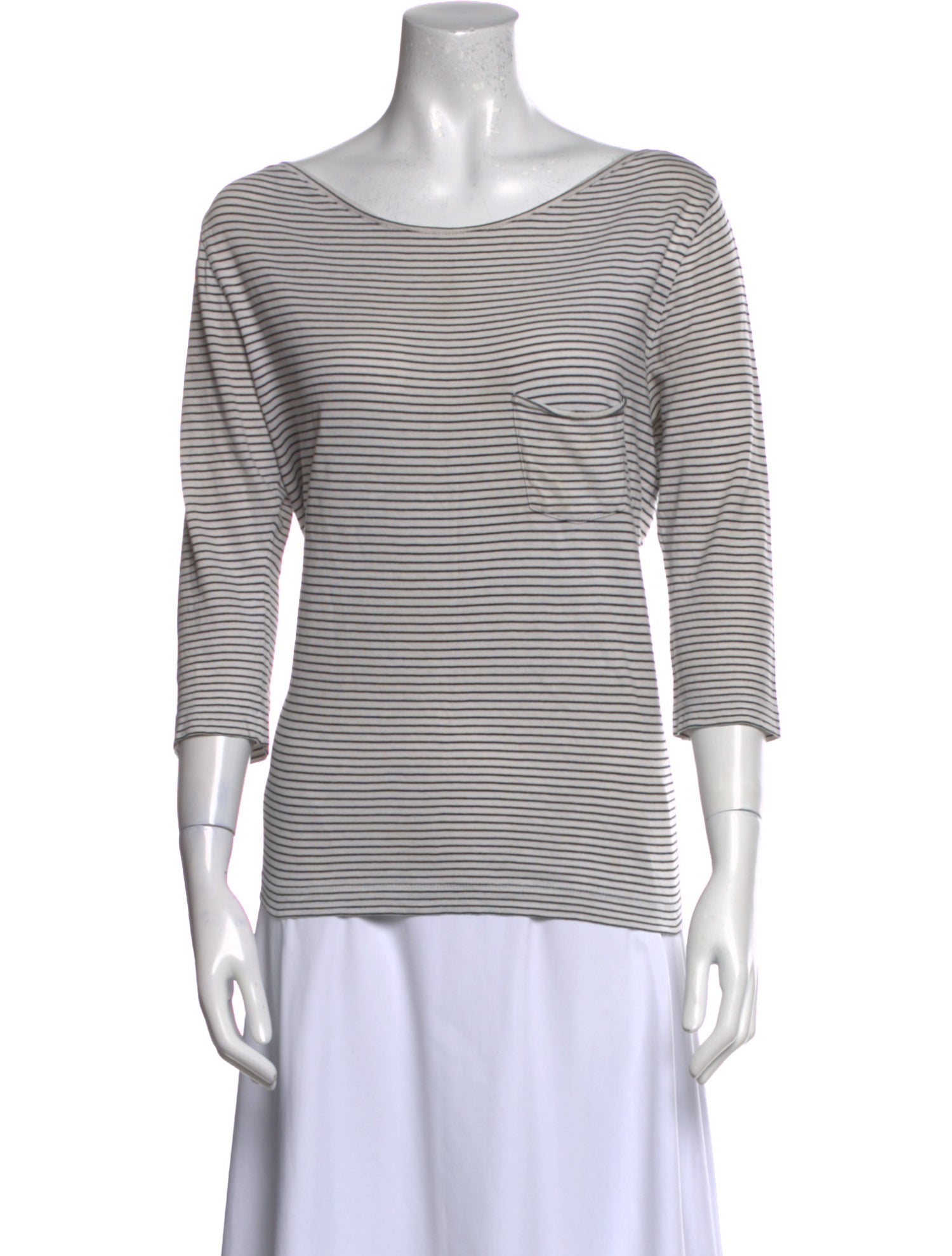 Zadig & Voltaire Striped Scoop Neck Top