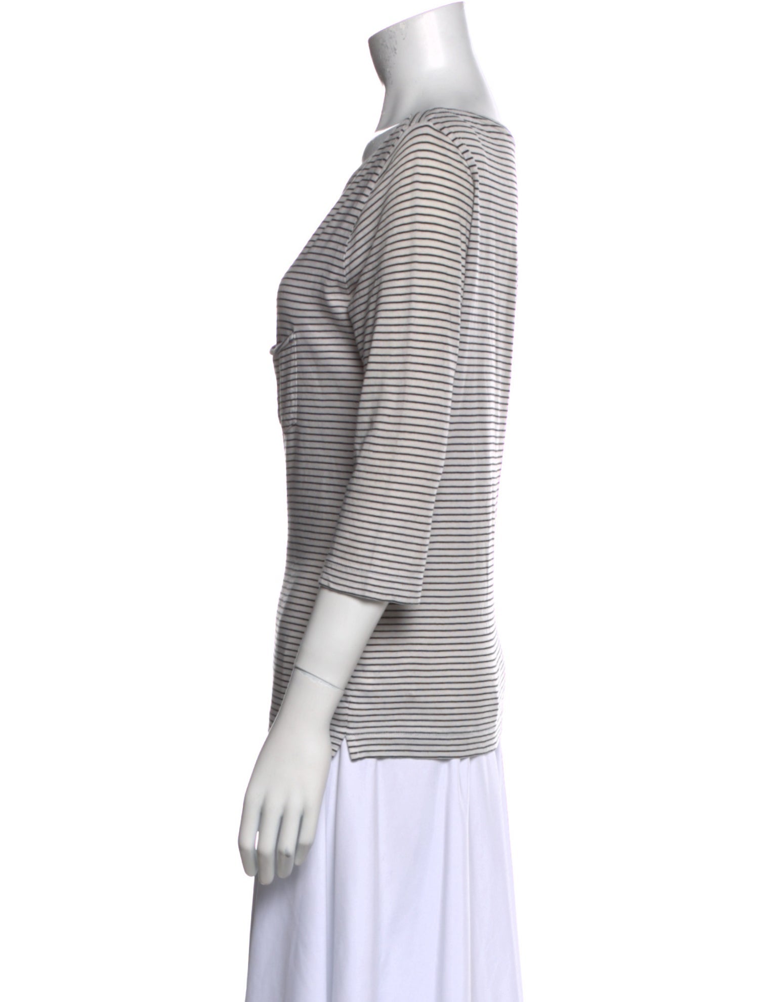 Zadig & Voltaire Striped Scoop Neck Top
