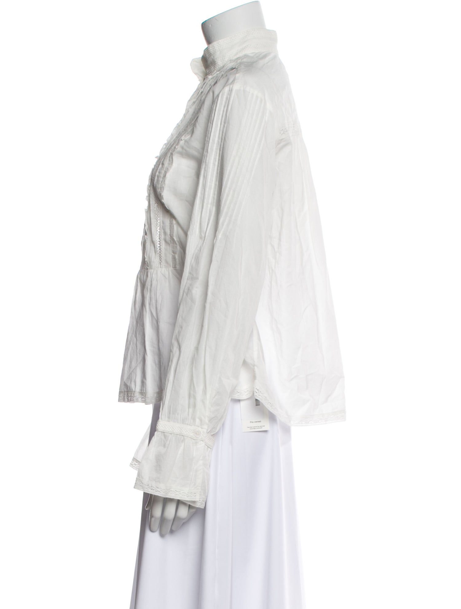 Zadig & Voltaire Mock Neck Long Sleeve Blouse