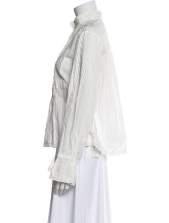 Zadig & Voltaire Mock Neck Long Sleeve Blouse