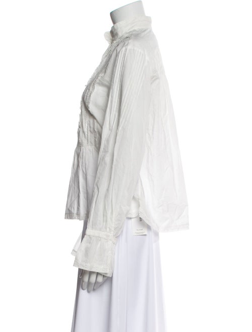 Zadig & Voltaire Mock Neck Long Sleeve Blouse