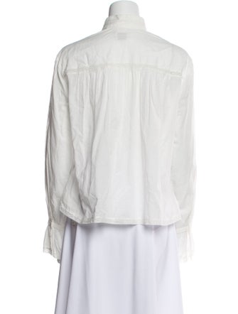 Zadig & Voltaire Mock Neck Long Sleeve Blouse