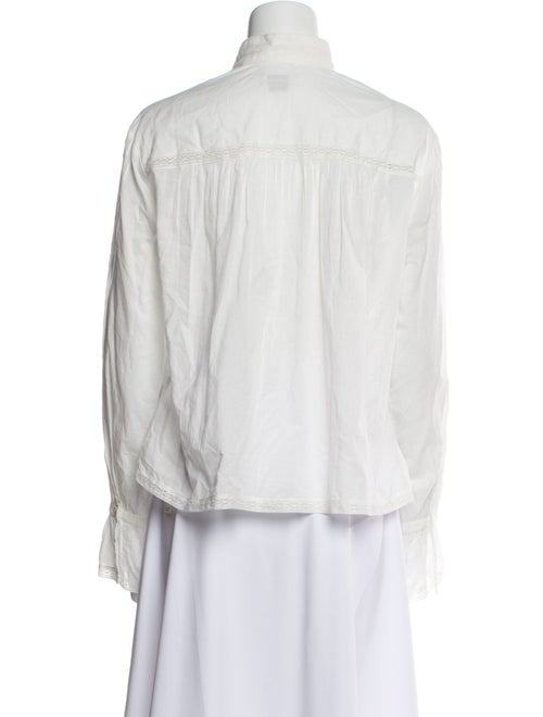 Zadig & Voltaire Mock Neck Long Sleeve Blouse