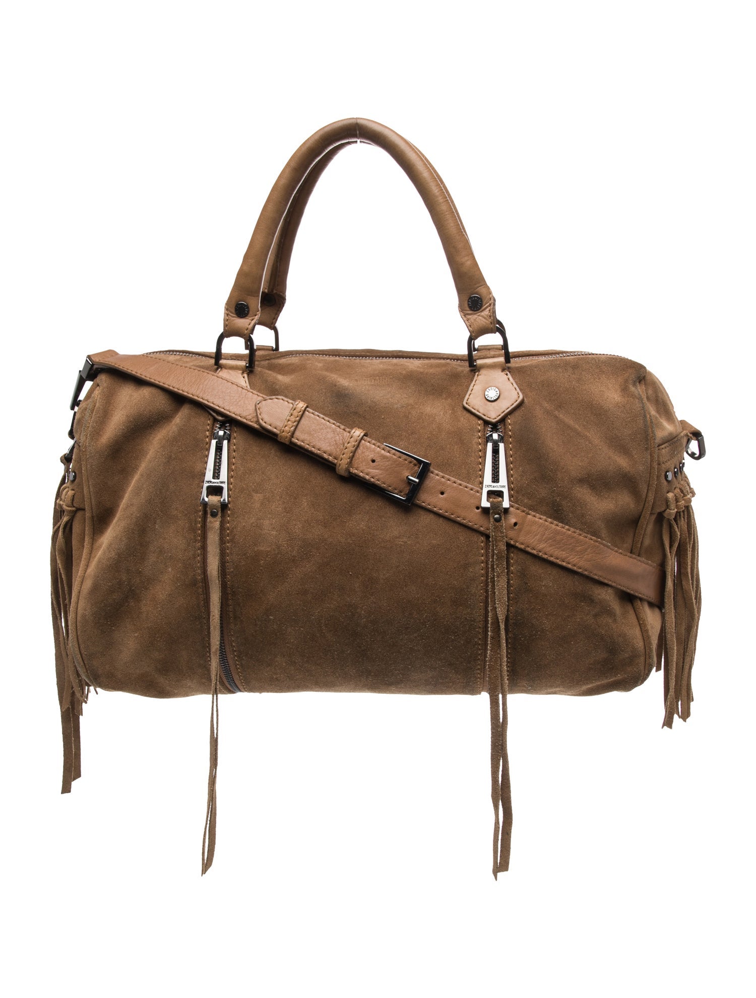 Zadig & Voltaire Suede Top Handle Bag
