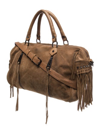 Zadig & Voltaire Suede Top Handle Bag