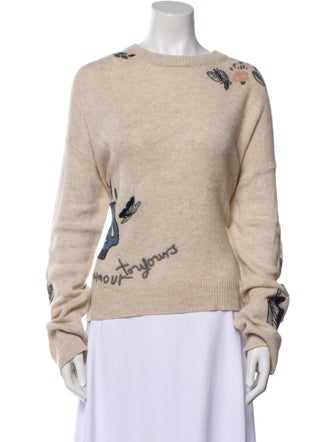 Zadig & Voltaire Graphic Print Crew Neck Sweater