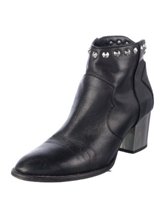 Zadig & Voltaire Leather Studded Accents Boots