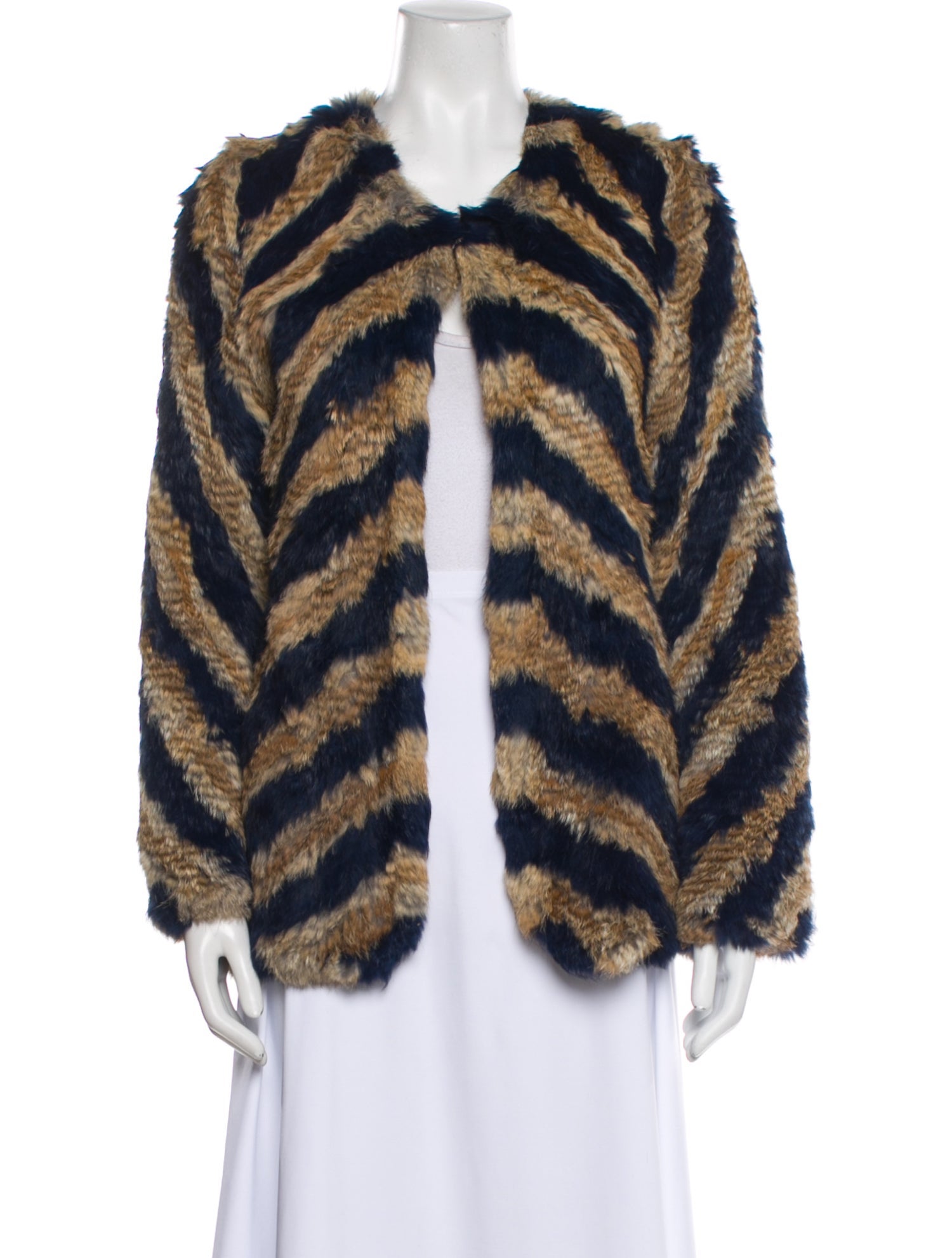 Zadig & Voltaire Animal Print Faux Fur Jacket