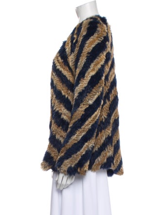 Zadig & Voltaire Animal Print Faux Fur Jacket