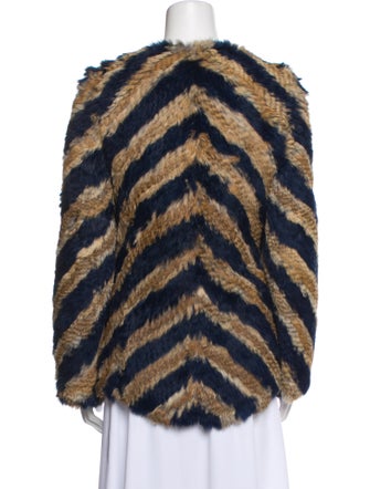 Zadig & Voltaire Animal Print Faux Fur Jacket