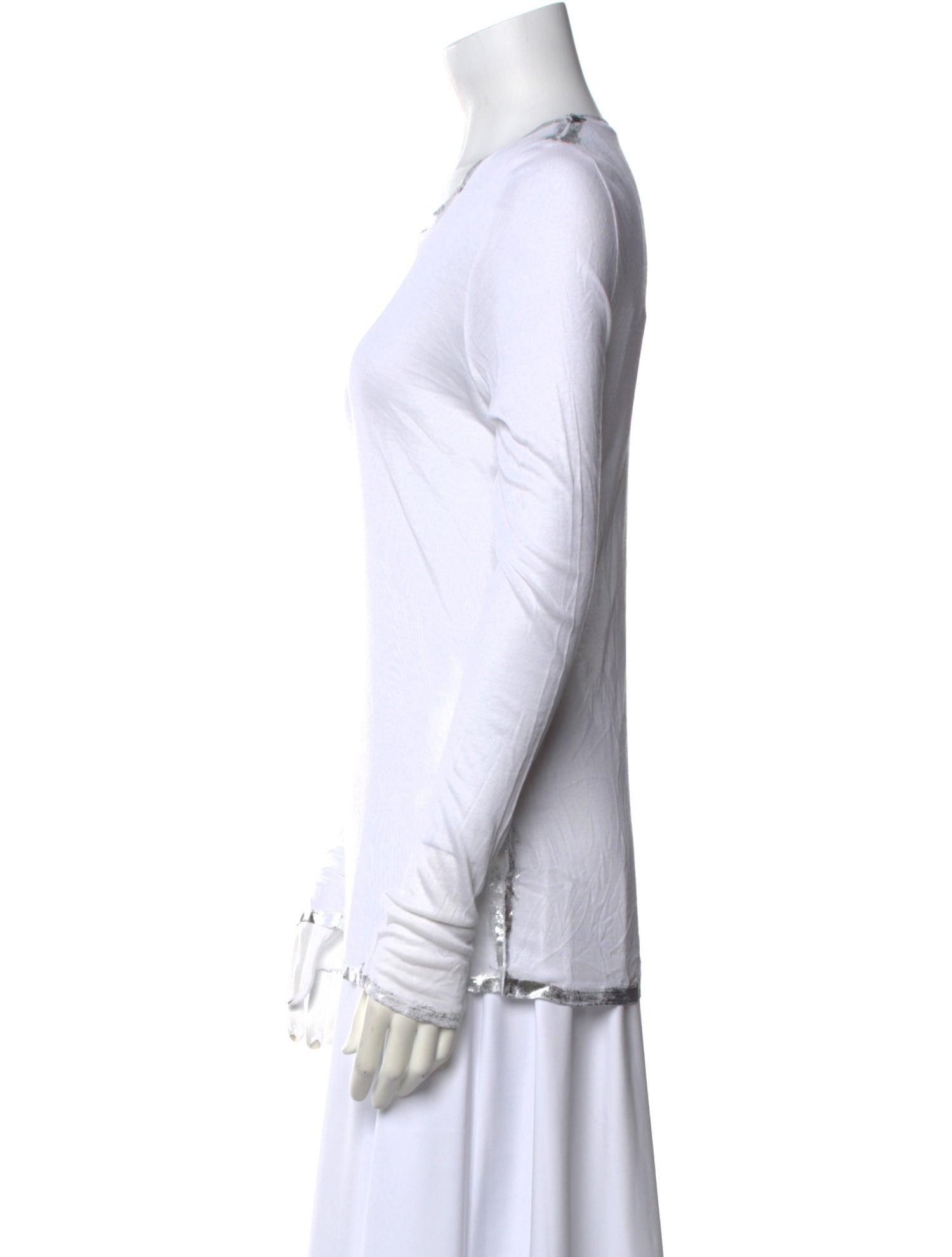 Zadig & Voltaire Scoop Neck Long Sleeve T-Shirt w/ Tags