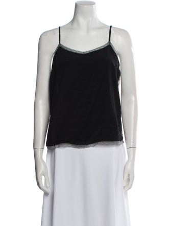 Zadig & Voltaire Square Neckline Sleeveless Top