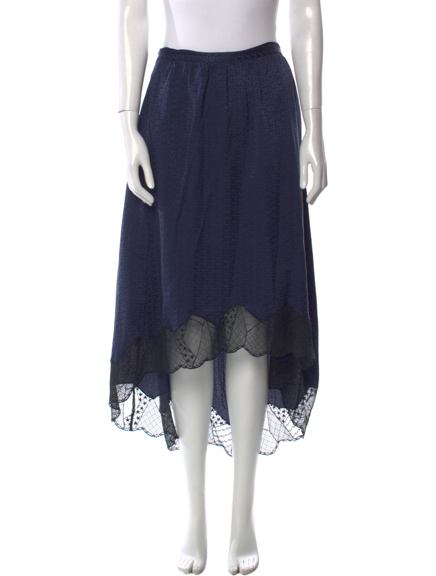 Zadig & Voltaire Lace Pattern Knee-Length Skirt