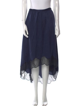 Zadig & Voltaire Lace Pattern Knee-Length Skirt