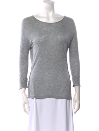 Zadig & Voltaire Bateau Neckline Three-Quarter Sleeve T-Shirt