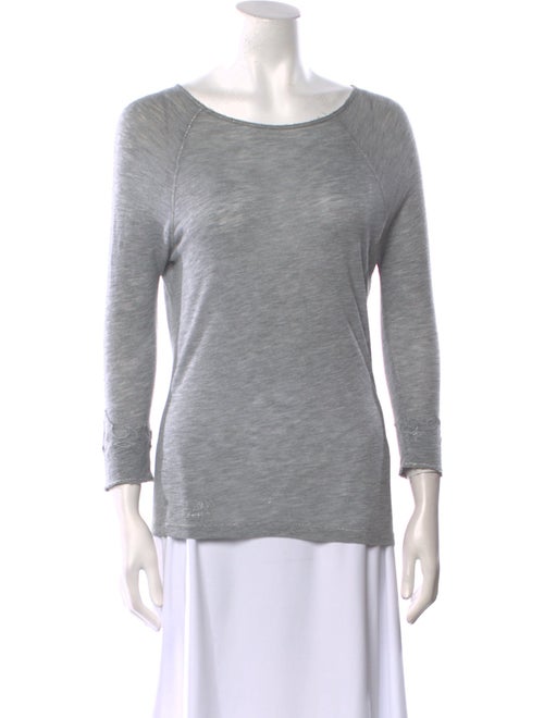 Zadig & Voltaire Bateau Neckline Three-Quarter Sleeve T-Shirt