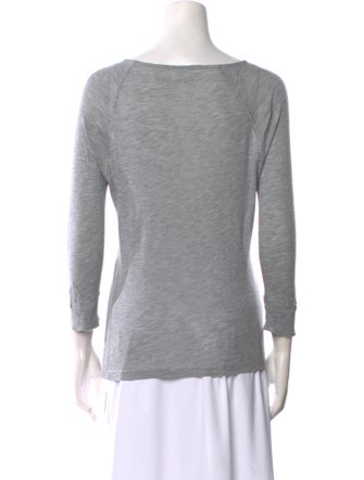 Zadig & Voltaire Bateau Neckline Three-Quarter Sleeve T-Shirt