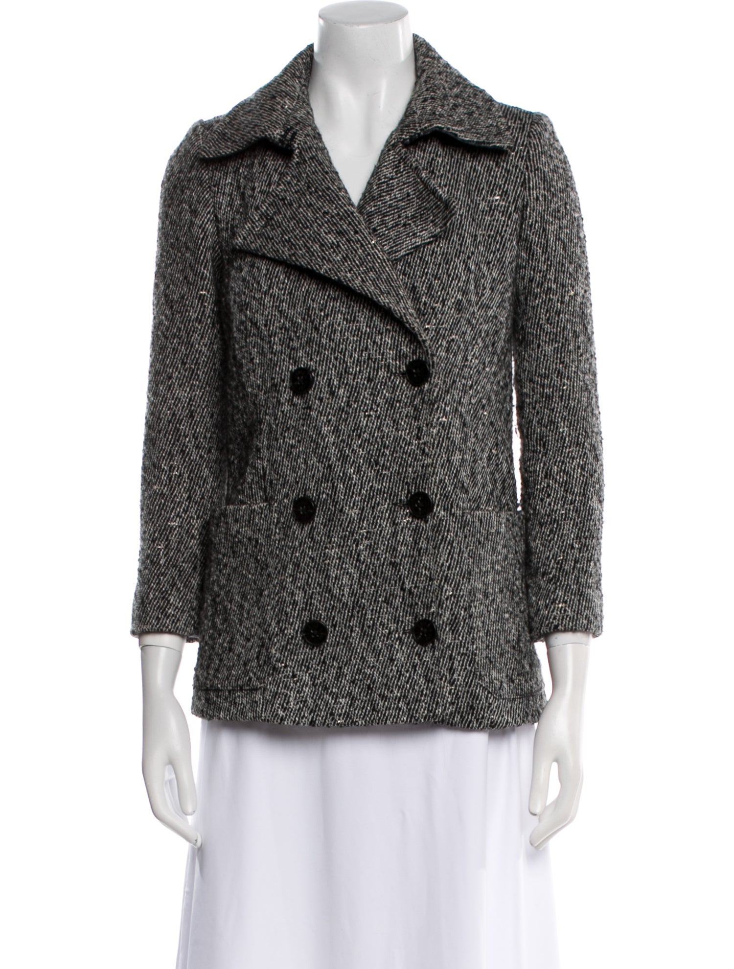 Zadig & Voltaire Tweed Pattern Blazer