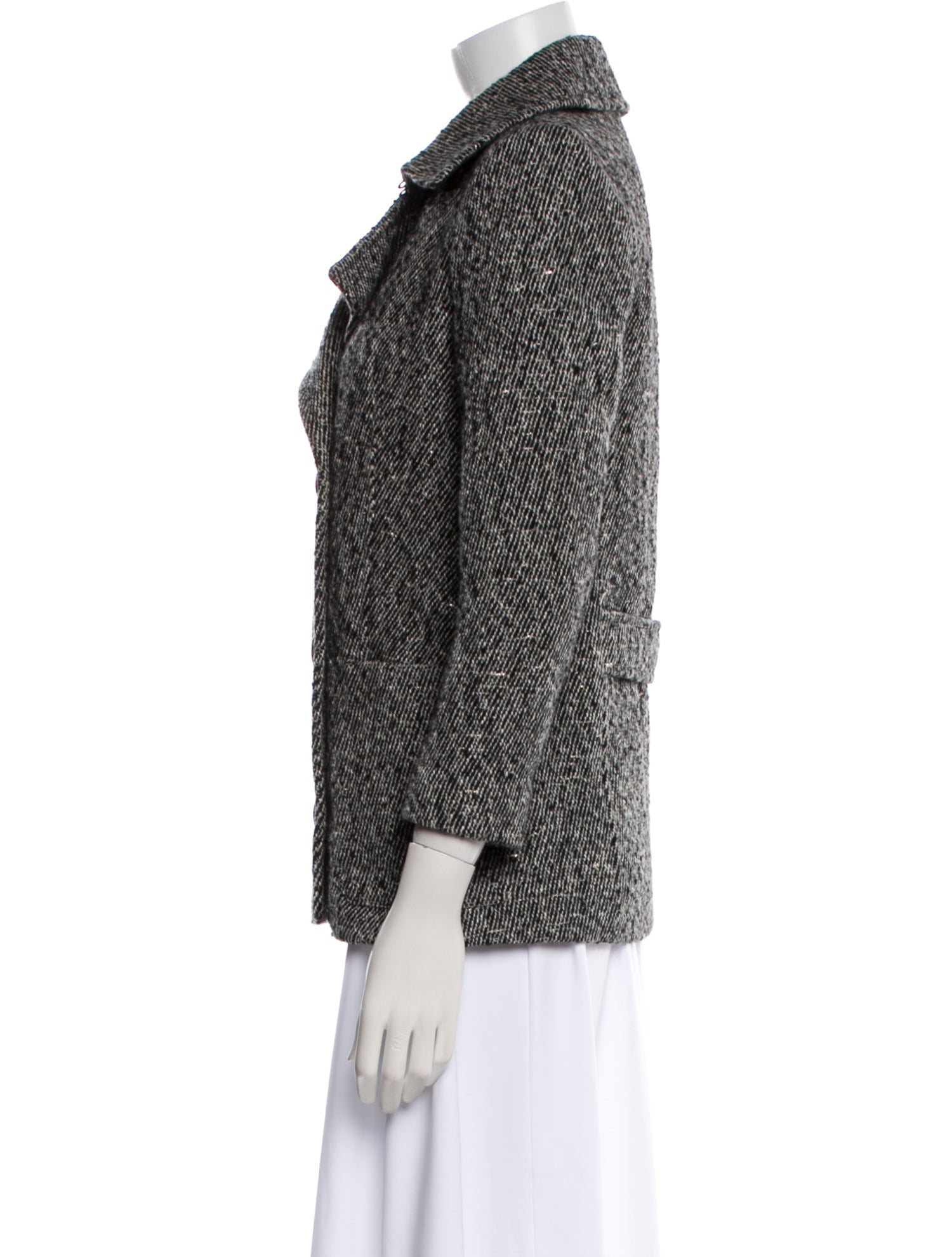 Zadig & Voltaire Tweed Pattern Blazer