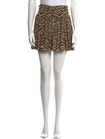 Zadig & Voltaire Animal Print Mini Skirt