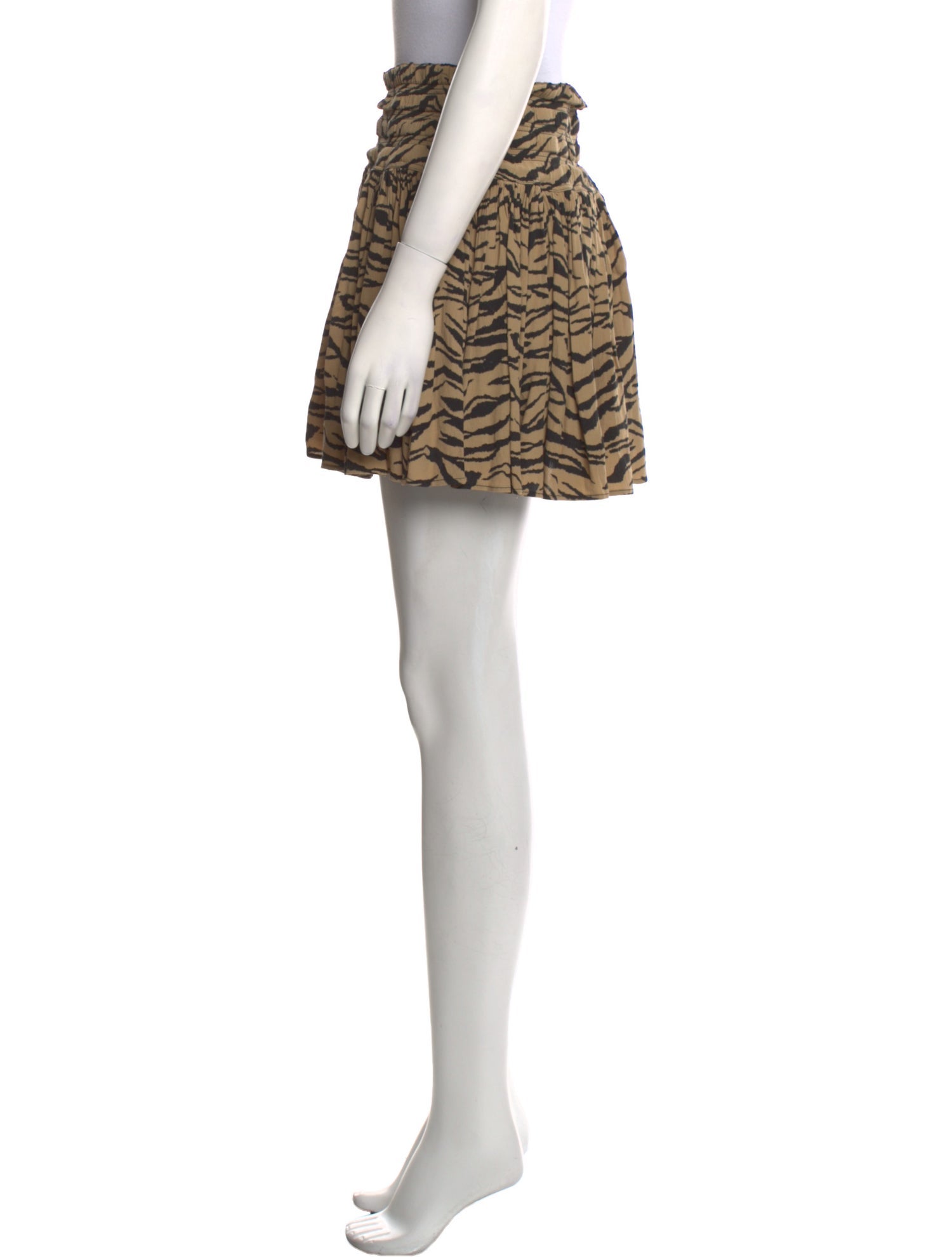 Zadig & Voltaire Animal Print Mini Skirt