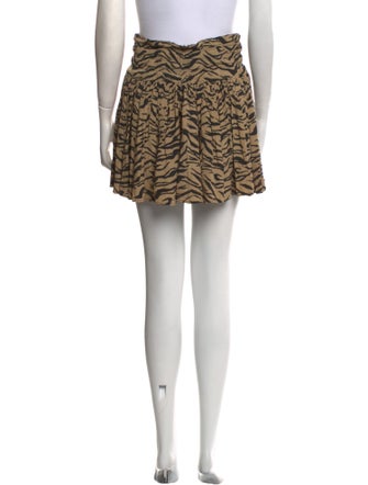 Zadig & Voltaire Animal Print Mini Skirt