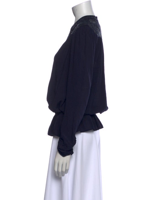 Zadig & Voltaire V-Neck Long Sleeve Blouse