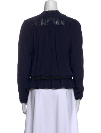 Zadig & Voltaire V-Neck Long Sleeve Blouse