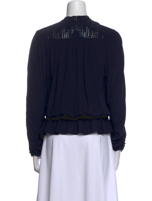 Zadig & Voltaire V-Neck Long Sleeve Blouse