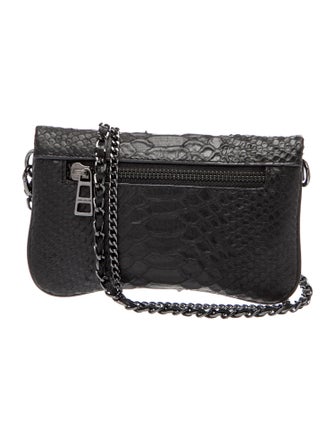 Zadig & Voltaire Embossed Leather Clutch