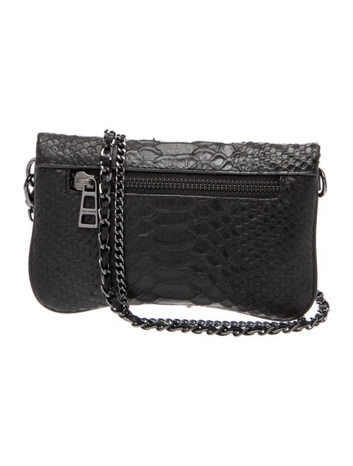 Zadig & Voltaire Embossed Leather Clutch