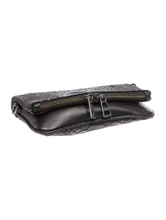 Zadig & Voltaire Embossed Leather Clutch