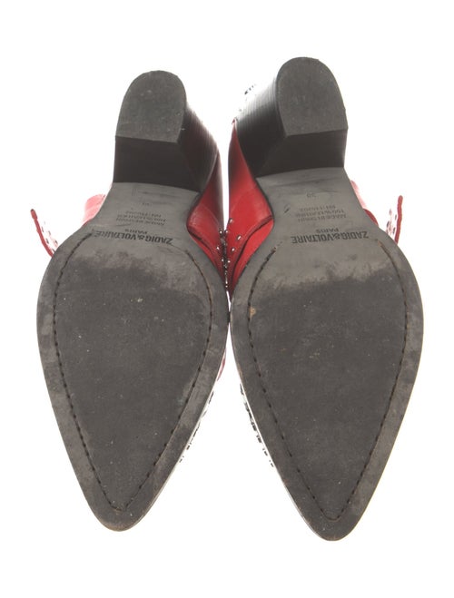 Zadig & Voltaire Leather Studded Accents Western Boots