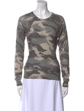 Zadig & Voltaire Cashmere Camouflage Print Sweatshirt