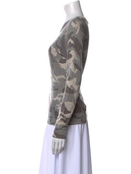 Zadig & Voltaire Cashmere Camouflage Print Sweatshirt