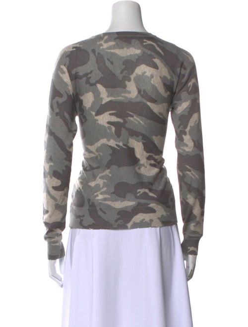 Zadig & Voltaire Cashmere Camouflage Print Sweatshirt