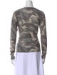 Zadig & Voltaire Cashmere Camouflage Print Sweatshirt