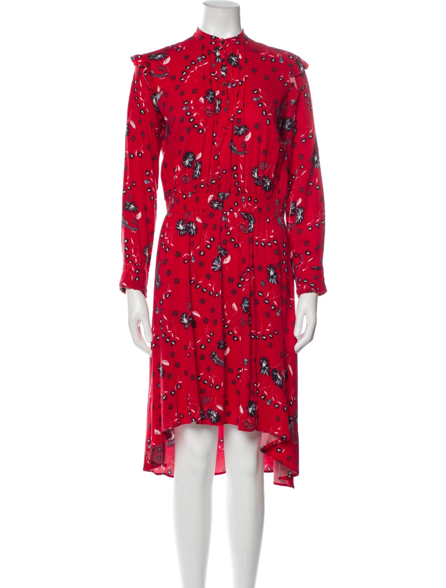 Zadig & Voltaire Floral Print Midi Length Dress
