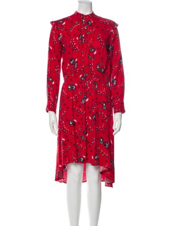Zadig & Voltaire Floral Print Midi Length Dress