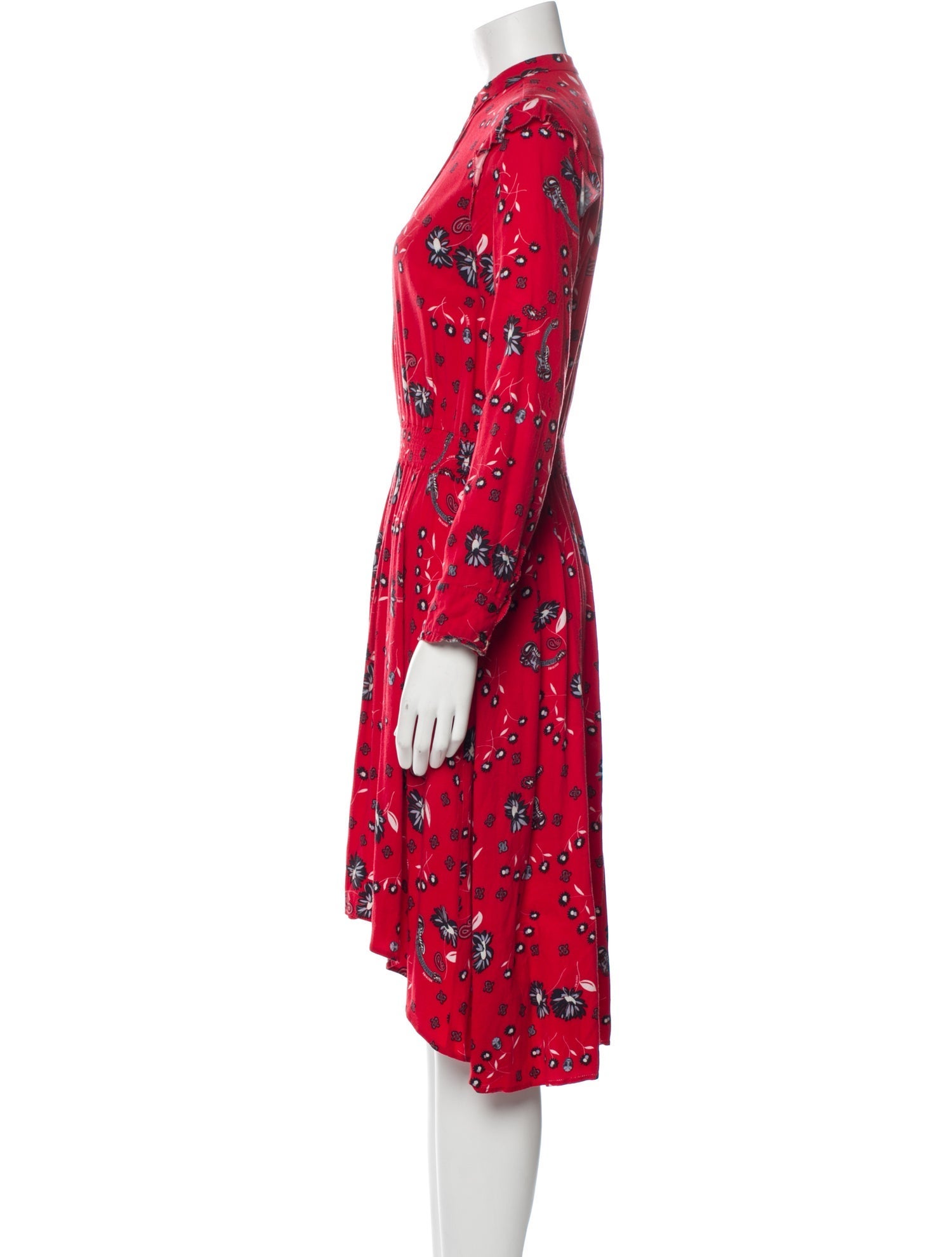 Zadig & Voltaire Floral Print Midi Length Dress