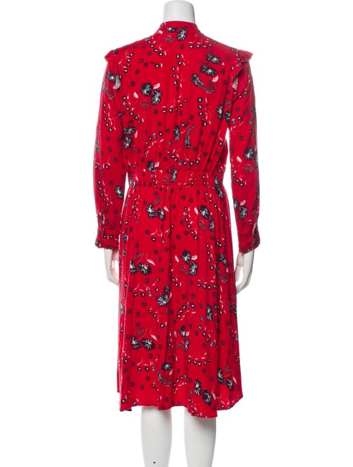 Zadig & Voltaire Floral Print Midi Length Dress